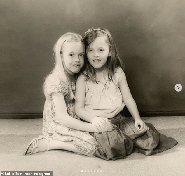 However, she recalled how losing Félicité soon after compounded her grief, admitting the struggle with going 'back to square one' (pictured together as children)