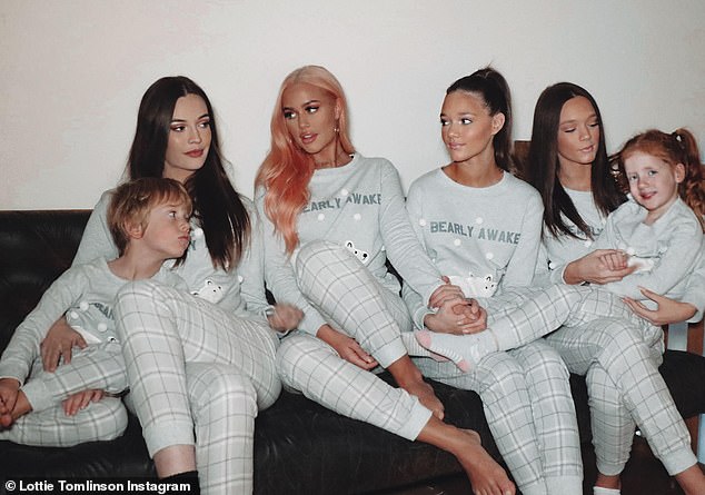 She explained she had taken on the maternal role in her family following her mum's death because she needed to be there for younger siblings Félicité, Phoebe, Daisy, Ernest and Doris (pictured) adding that the responsibility 'set the tone' for the rest of her life