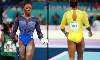 Simone Biles, Rebeca Andrade share powerful medal moment – NBC Chicago