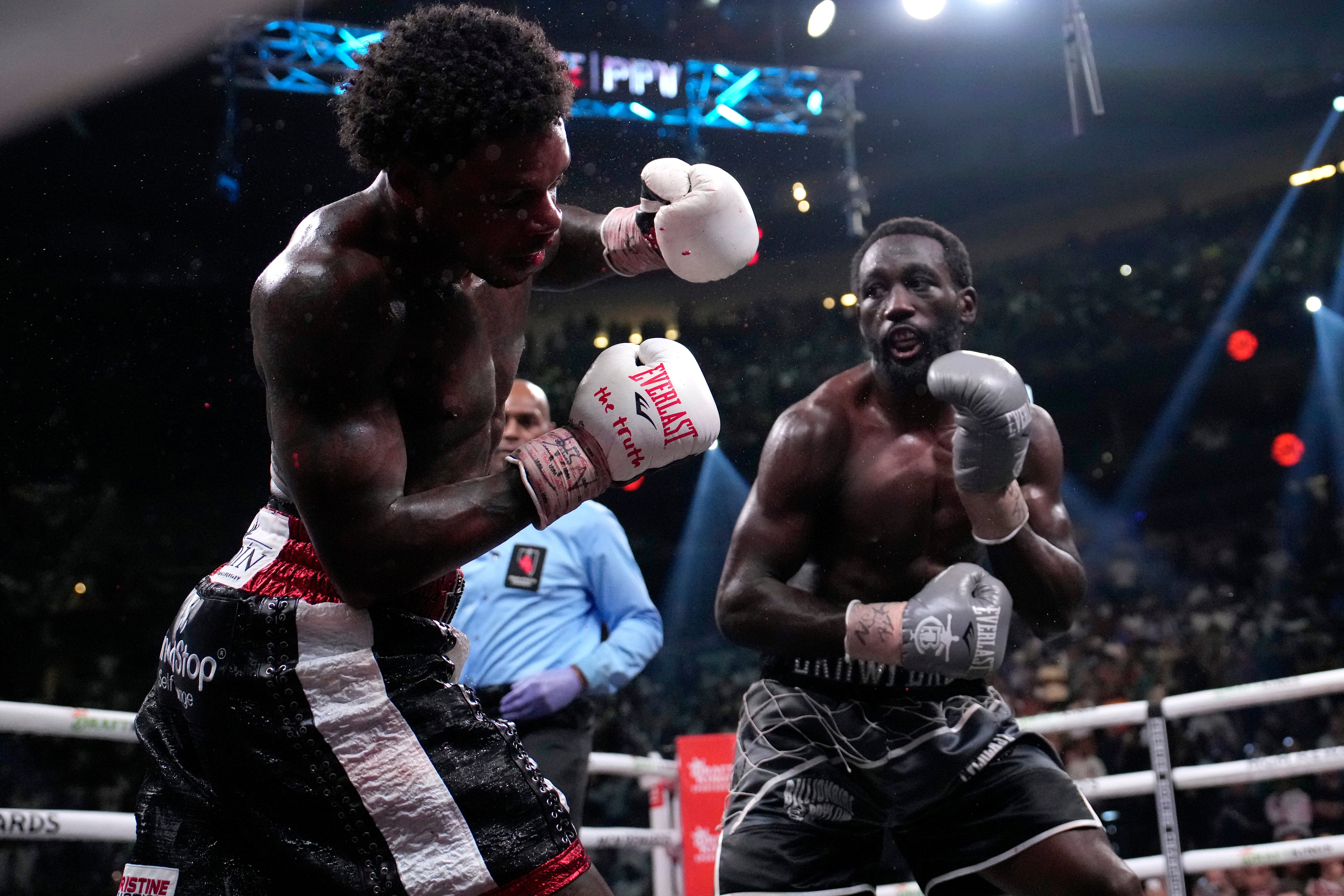 Terence Crawford (right) schooled Errol Spence Jr in July 2023