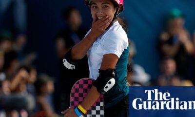 ‘It’s just insane:’ 14-year-old Arisa Trew wins Olympic skateboard gold at Paris Games | Paris Olympic Games 2024