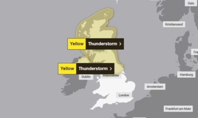 Thunderstorm warning issued as temperatures to hit 33°C