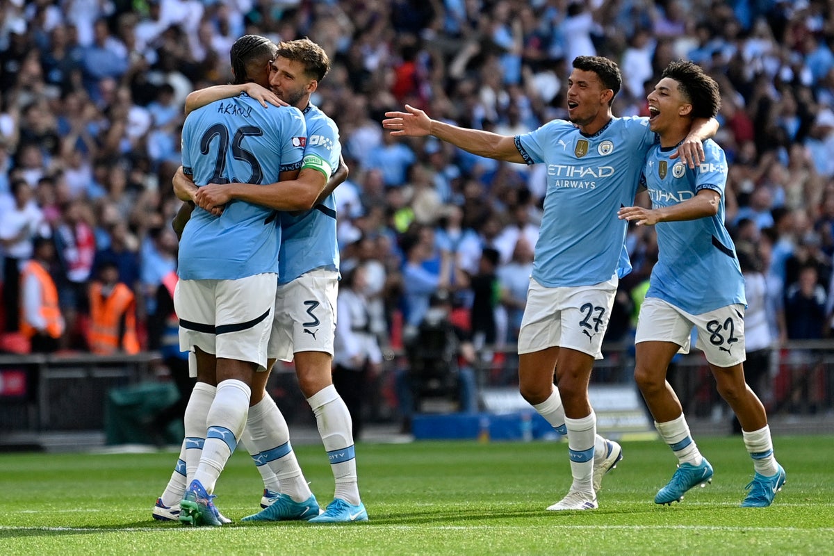 Man City vs Manchester United LIVE: Community Shield result and reaction after Akanji scores winning penalty