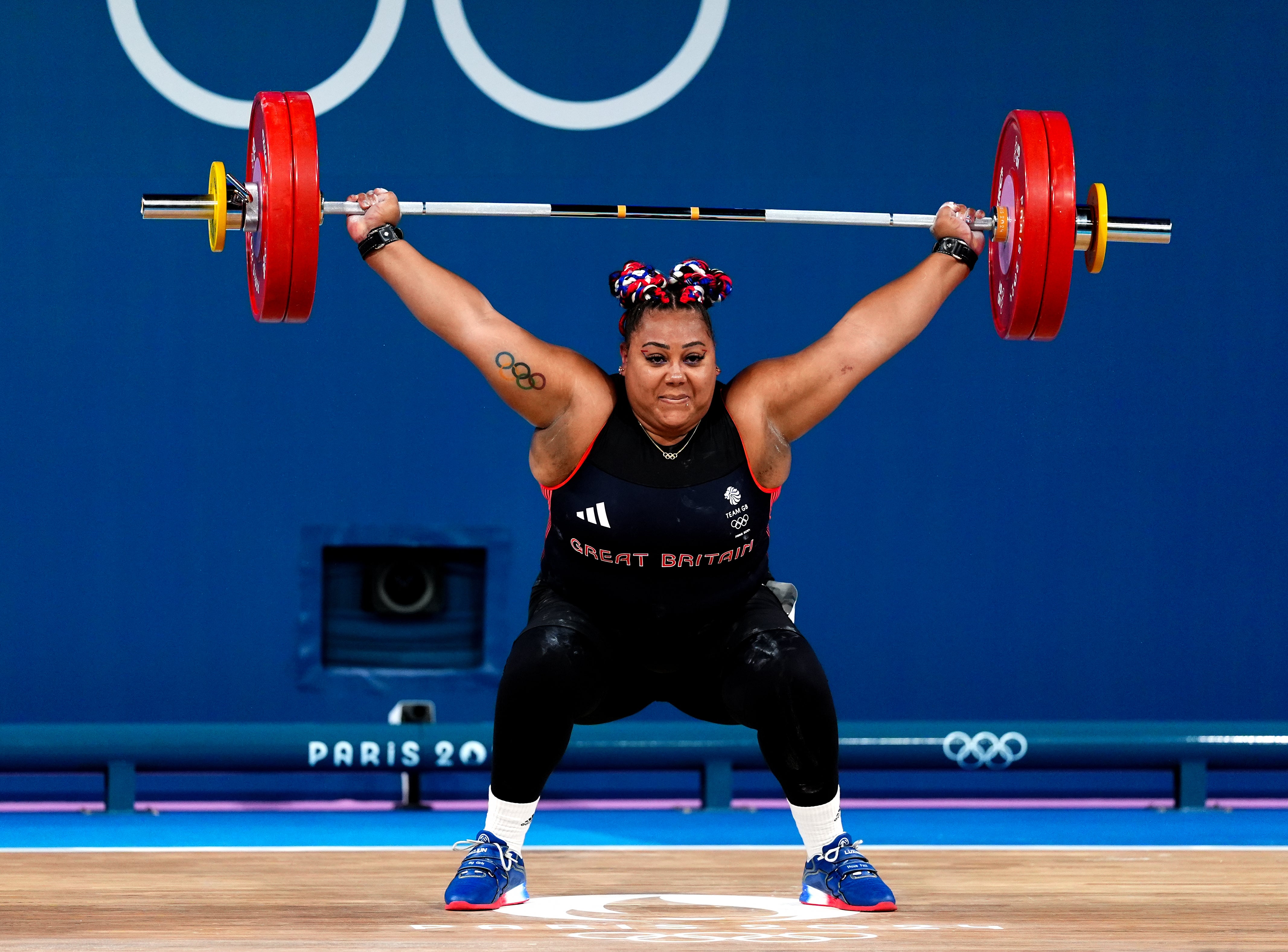 A British record snatch lift of 126kg made sure Campbell left the Olympics with a bronze medal.