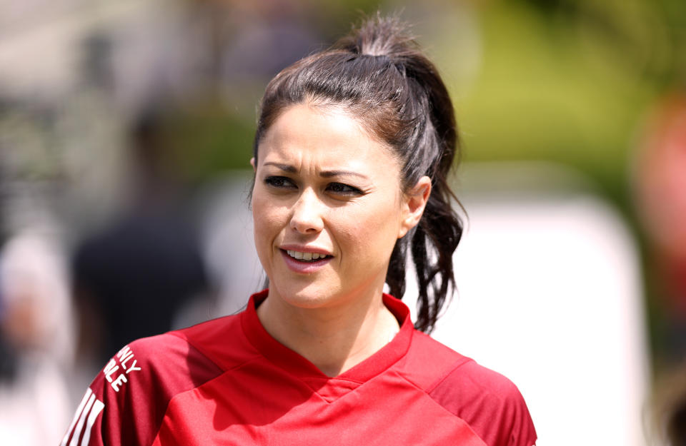 Sam Quek during a training session at Champneys Tring ahead of the Soccer Aid for UNICEF 2024 match on Sunday. Picture date: Thursday June 6, 2024. (Photo by Nigel French/PA Images via Getty Images)