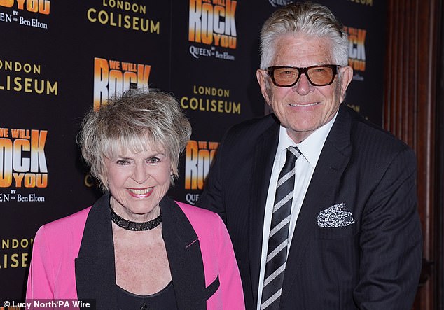 Gloria Hunniford and Stephen Way at We Will Rock You at the London Coliseum on June 7, 2023