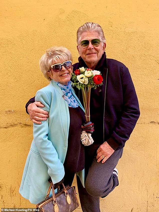 An undated family photograph of Gloria Hunniford and Stephen Way on holiday in France