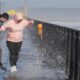 People enjoy the windy conditions and the waves in Tramore in County Waterford. The "remnants" of Hurricane Ernesto are set to batter parts of the UK in the week ahead, bringing heavy rain and wind gusts of up to 60mph, the Met Office has warned. Picture date: Monday August 19, 2024. PA Photo. See PA story Weather Hurricane. Photo credit should read: Niall Carson/PA Wire