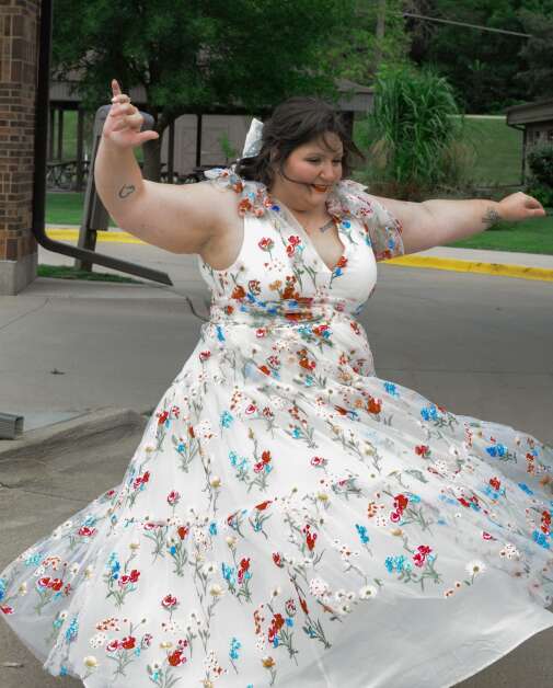 Whatever the last name, this AnnaMarie will always take time to spin in a pretty dress. (Photo by Morgan Humphrey)