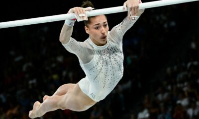 Algeria's Kaylia Nemour uneven bars gold. Suni Lee the bronze. : NPR