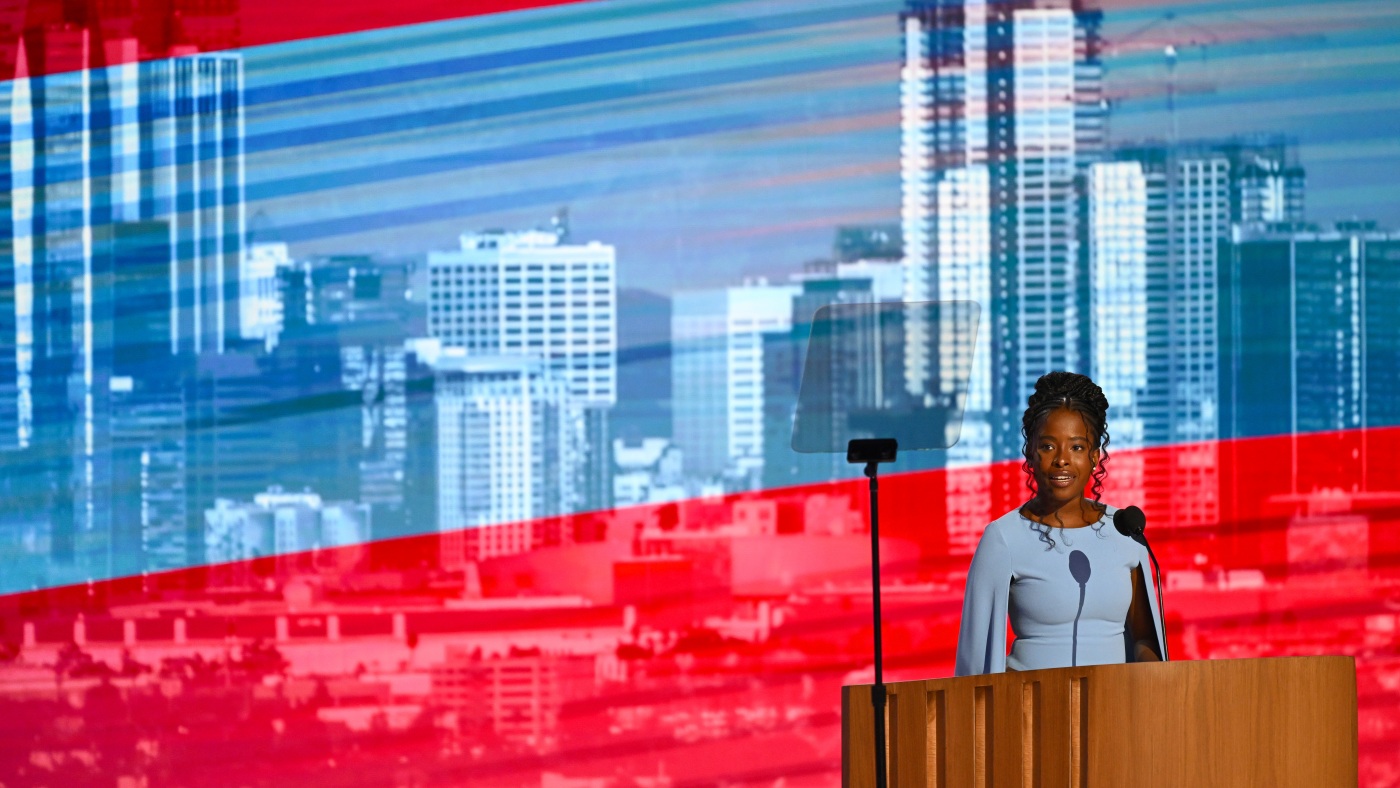 Amanda Gorman's full performance Night 3 of the DNC : NPR