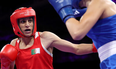 Boxer Imane Khelif, previously barred from women's events, wins first Paris Olympics fight