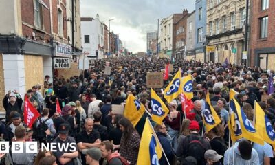 Bristol protest: Thousands gather in Old Market