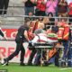 Angel Gomes left Saturday evening's Ligue 1 game between Lille and Reims on a stretcher