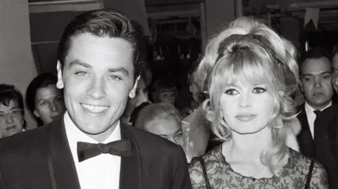 Shutterstock Brigitte Bardot and Alain Delon