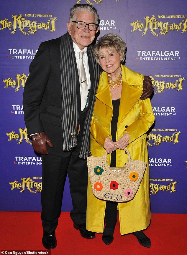 Stephen Way and Gloria Hunniford attend The King and I press night at the Dominion Theatre in London on January 31, 2024