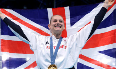 Great Britain's Bryony Page wins women's trampoline final to add to her Olympic medal collection