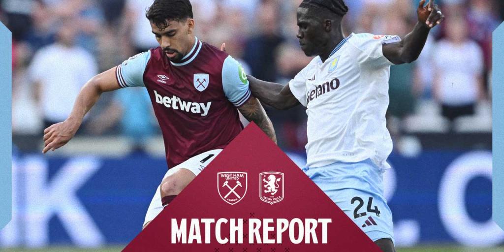 Match Report | Hammers beaten by Aston Villa in season opener