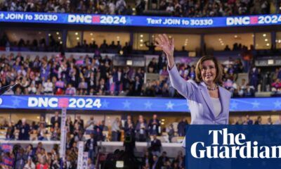 Nancy Pelosi thanks Biden at convention and says Harris will ‘take us to new heights’ | Democratic national convention 2024