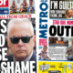 Newspaper headlines: Huw Edwards' 'fall from grace' and 'riot outrage'