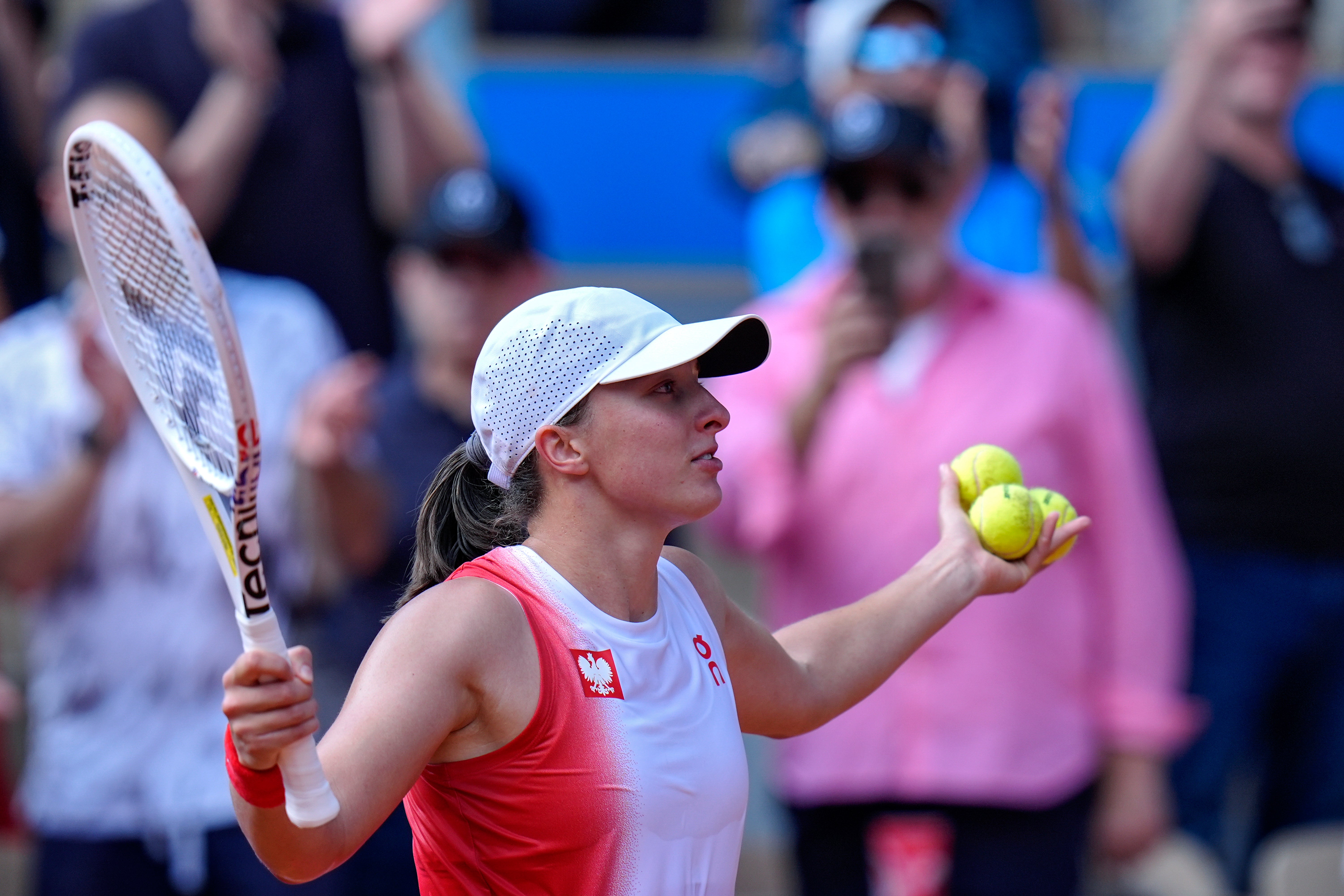 Iga Swiatek claimed the bronze medal (Andy Wong/AP)