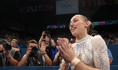 Paris 2024 gymnastics: Kaylia Nemour wins Algeria's first Olympic gymnastics title on the uneven bars