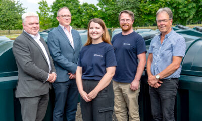 From left to right: Cllr Martin Watson, Steve Tipson, Sophie Mutton, Brendan Mutton, and Cllr George Cowcher.