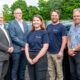 From left to right: Cllr Martin Watson, Steve Tipson, Sophie Mutton, Brendan Mutton, and Cllr George Cowcher.