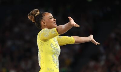 Rebeca Andrade says "that was my last" individual all-around after silver