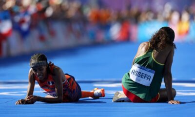 Sifan Hassan wins women’s marathon at Olympics after trading elbows – NBC Chicago