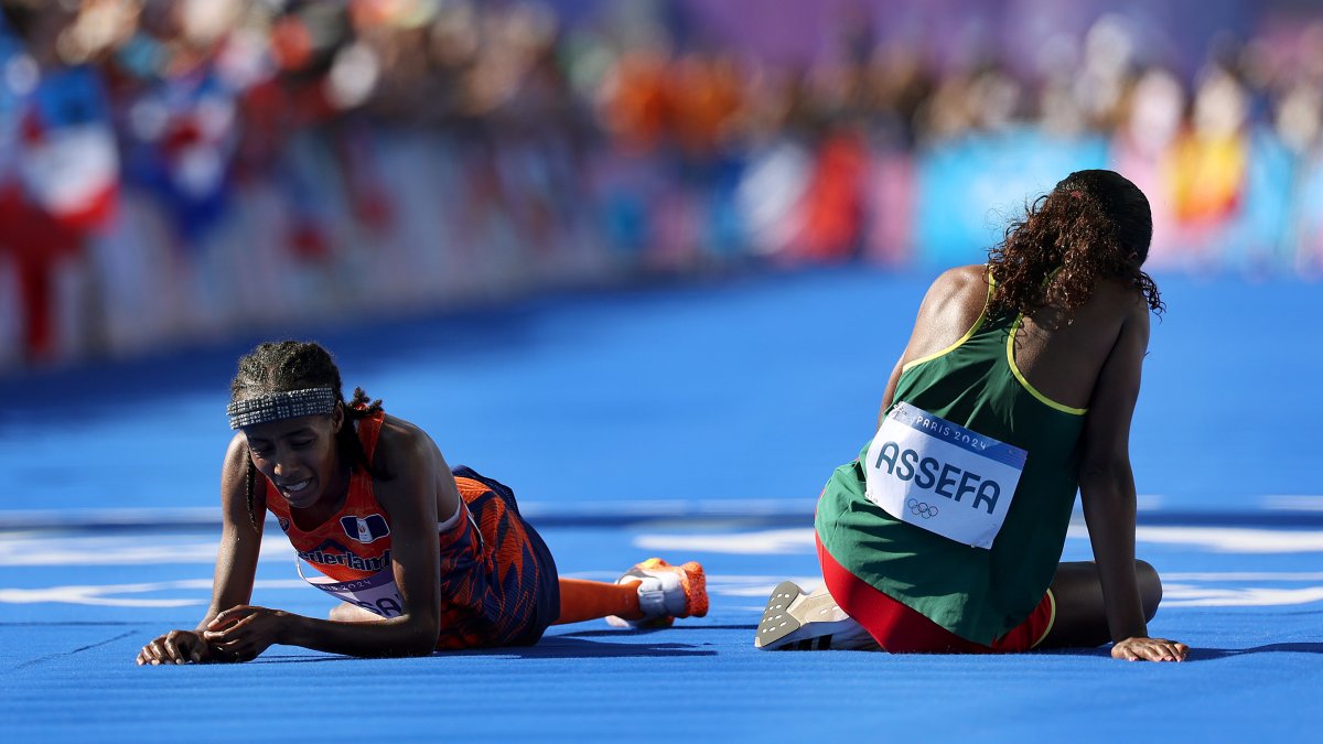 Sifan Hassan wins women’s marathon at Olympics after trading elbows – NBC Chicago