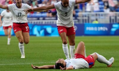 US women’s soccer team edges Germany 1-0 in extra time to reach Olympic final