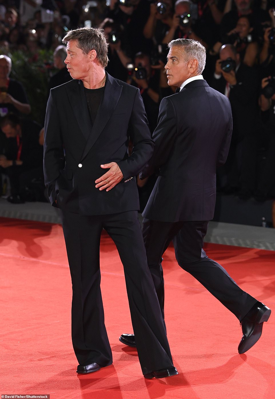 They were quite the handsome duo at the premiere