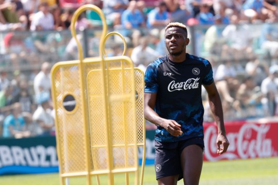 Victor Osimhen playing for Napoli