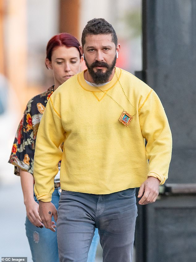 Shia LaBeouf is seen ahead of his appearance on Jimmy Kimmel Live in November 2019