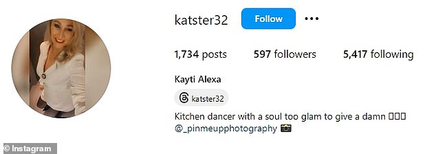 According to her Instagram bio, she's also a  'kitchen dancer with a soul too glam to give a damn'