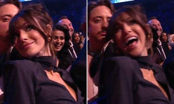 Michelle Keegan left shocked as co-star flashes live on TV at NTAs