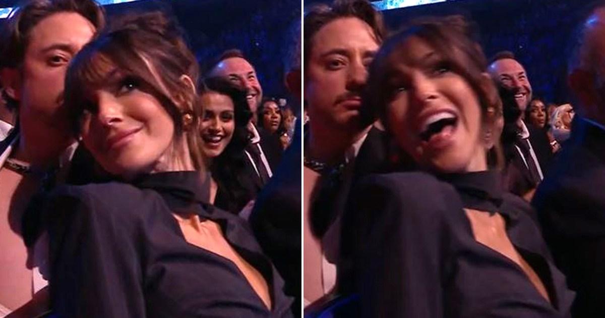 Michelle Keegan left shocked as co-star flashes live on TV at NTAs