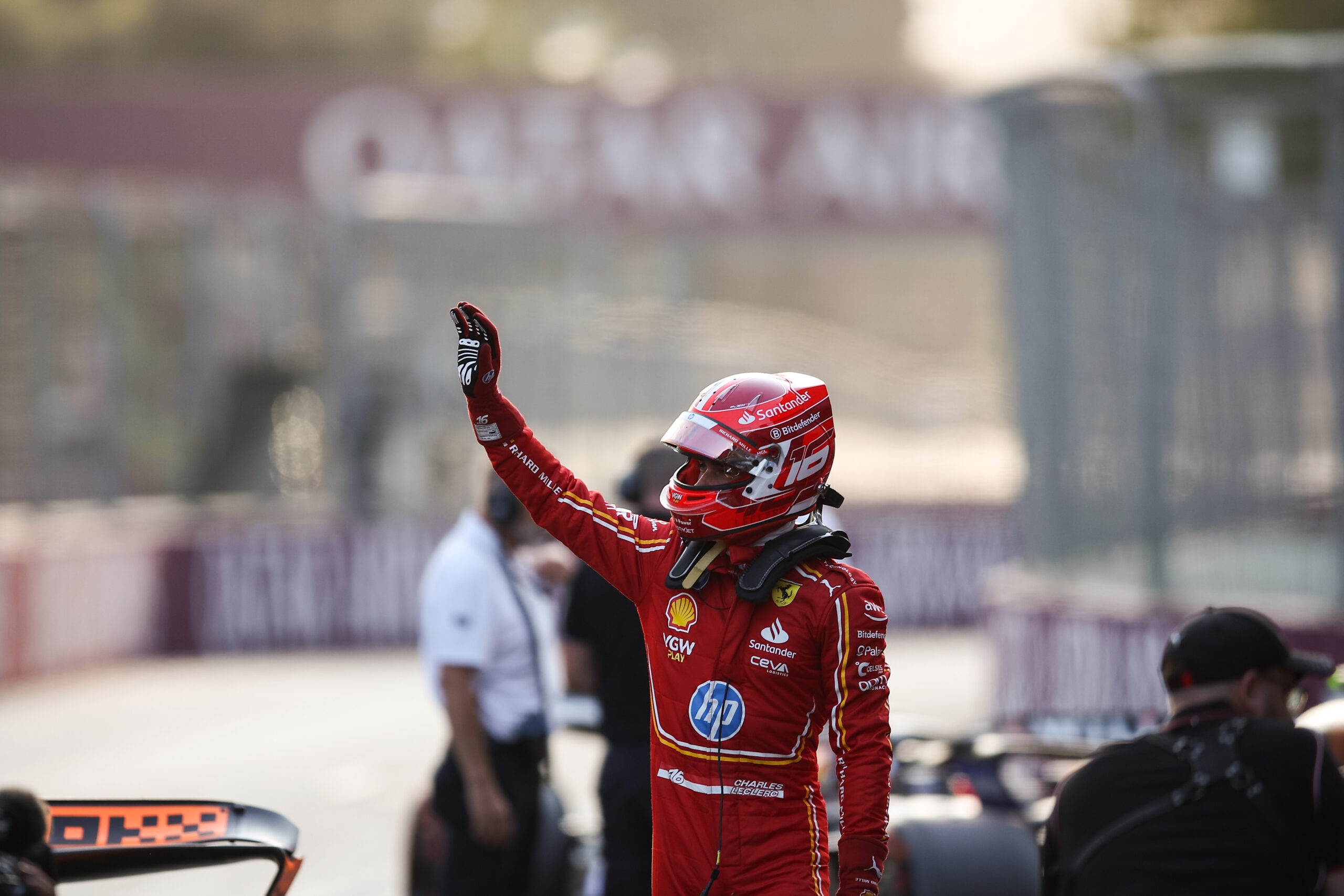 F1 - Leclerc takes fourth straight Baku pole ahead of Piastri and Sainz as Norris exits in Q1