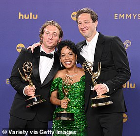 Jeremy Allen White, Ebon Moss-Bachrach, and Liza Colon-Zayas all won for The Bear