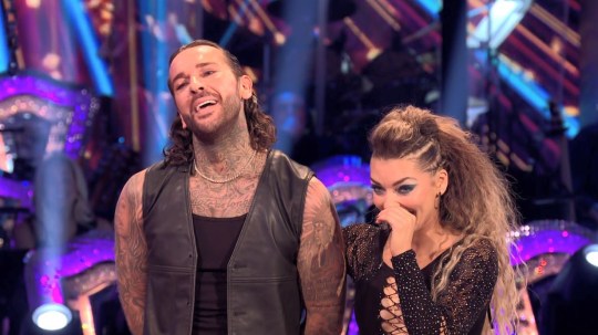 Pete Wicks and Jowita Przystal on Strictly Come Dancing.