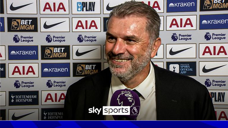 Ange Postecoglou speaks after Tottenham's win over Brentford