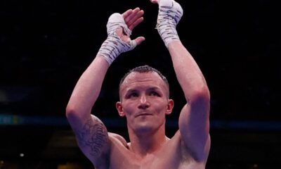 Josh Warrington hints at retirement with gesture in defeat to Anthony Cacace