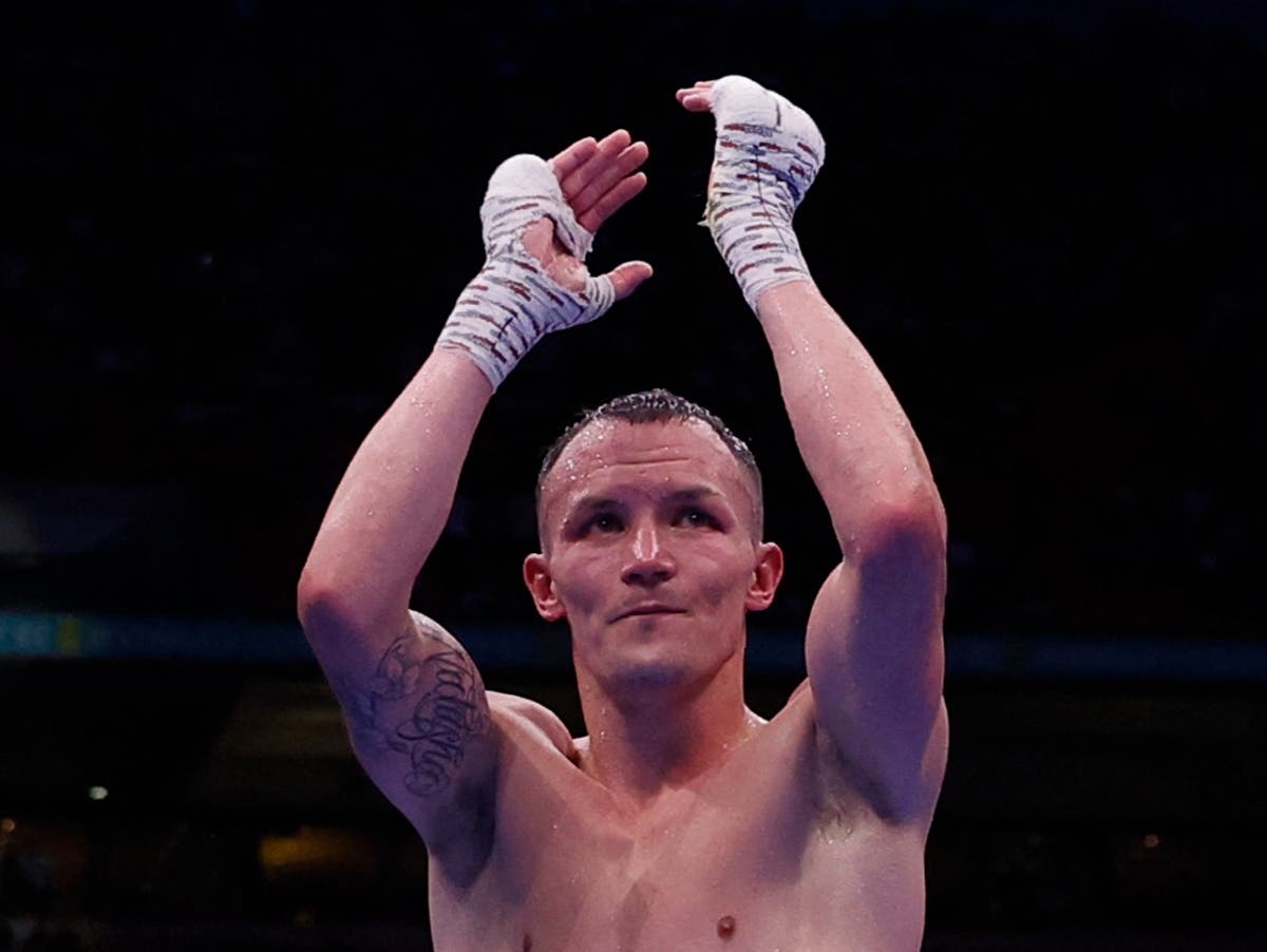 Josh Warrington hints at retirement with gesture in defeat to Anthony Cacace