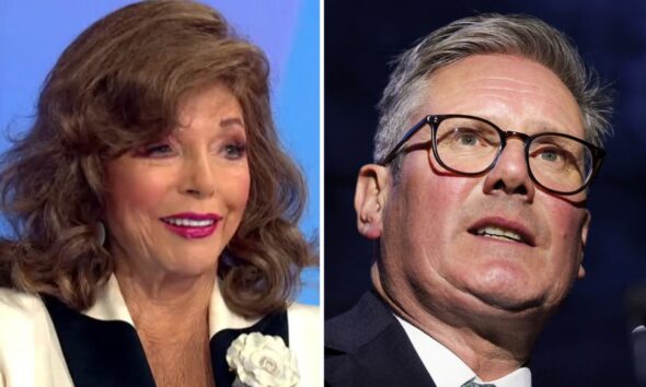 Joan Collins takes swipe at Keir Starmer over free clothing controversy