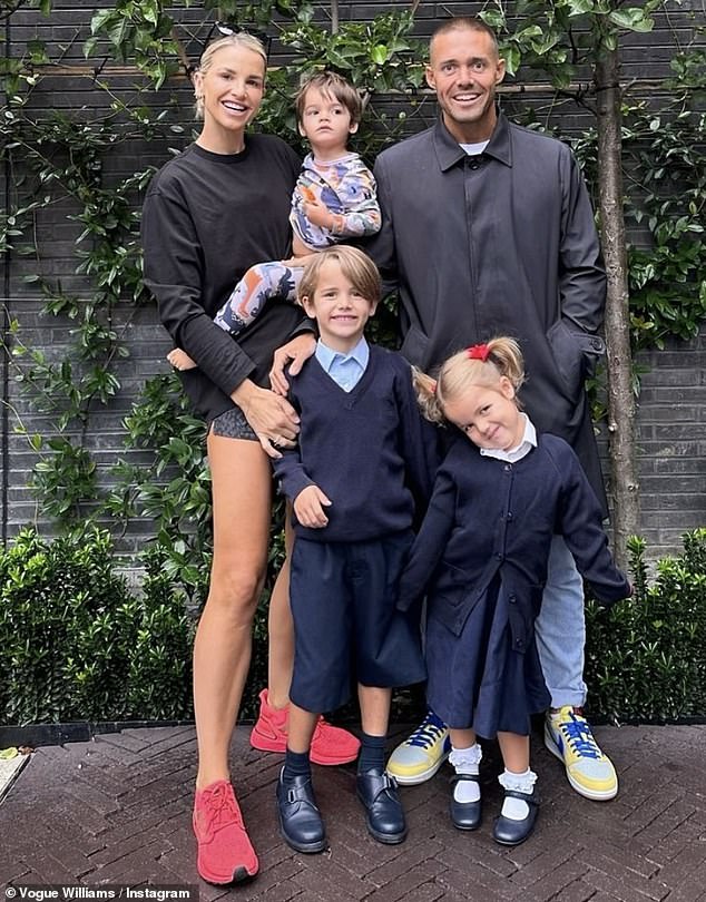 The couple already share three children Theodore, five, Gigi, three, baby Otto, 21 months, with Vogue saying Spencer would have another 'straight away'