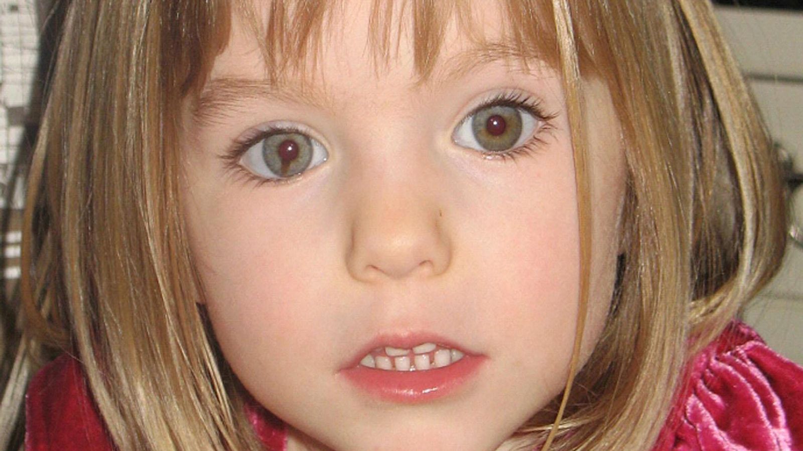 Madeleine McCann. Pic: PA