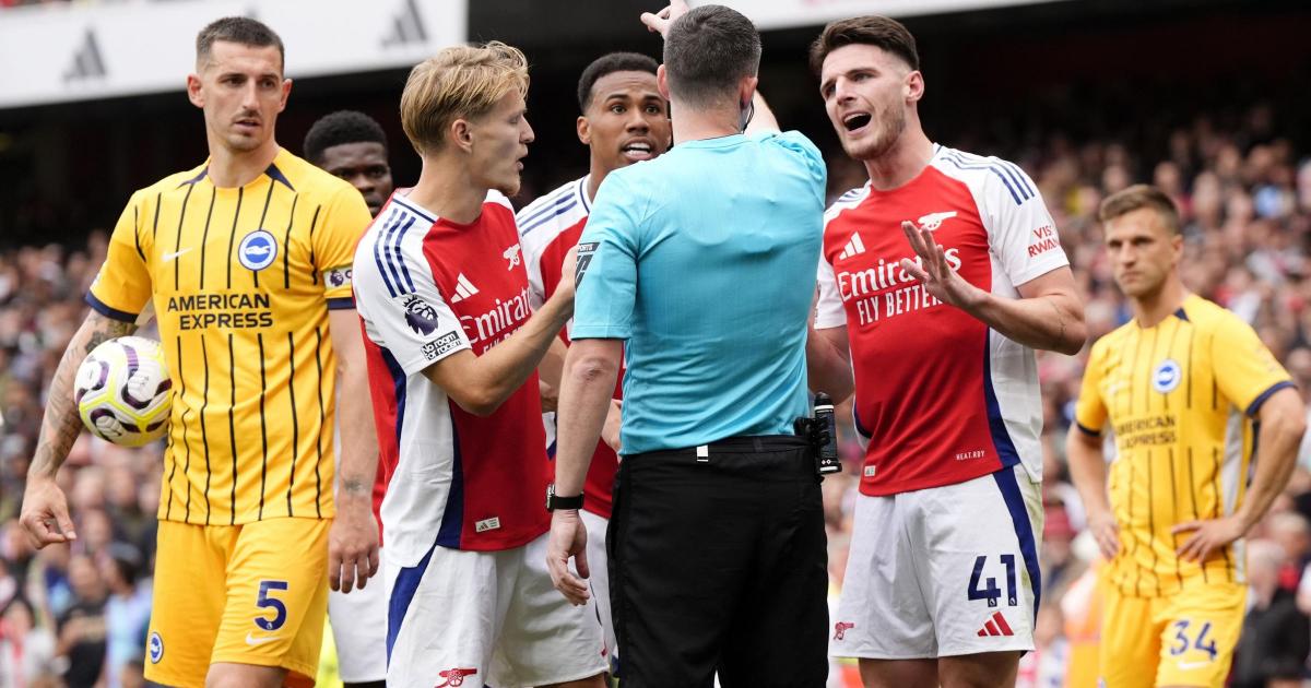 Arsenal drop their first points of the season after draw with Brighton