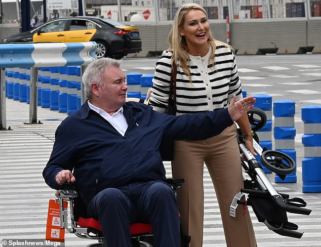 Eamonn Holmes was pictured with new girlfriend Katie Alexander in Barcelona on Sunday