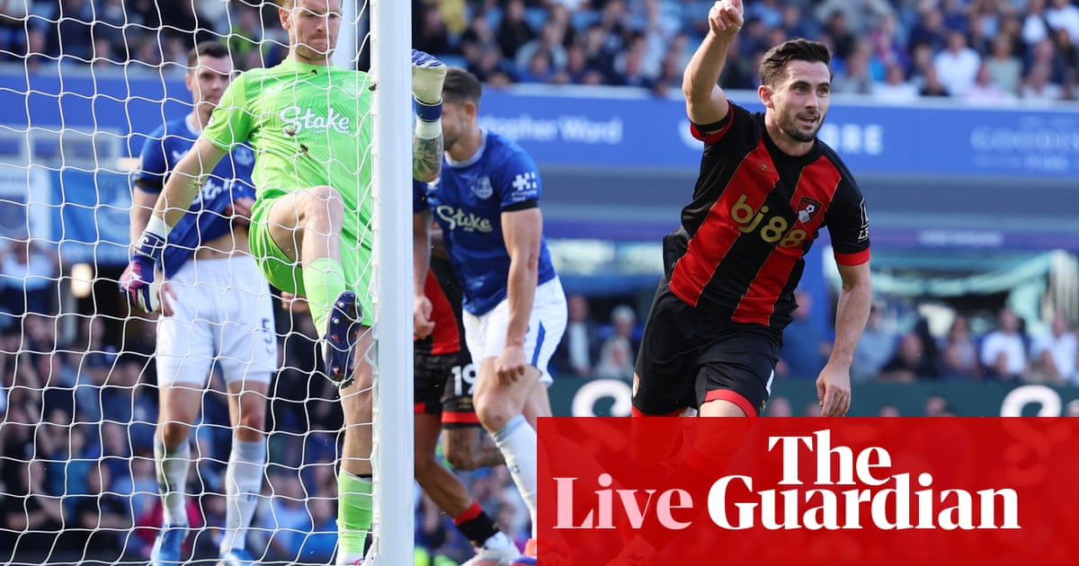 Everton 2-3 Bournemouth, Leicester 1-2 Aston Villa: Premier League – as it happened | Premier League